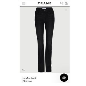 NWOT Frame Le Mini Boot jeans (long not crop) vegan leather coated size 29 (8)